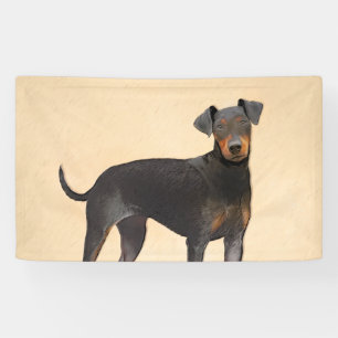 Lona Pintura de Manchester Terrier Arte Animal Original