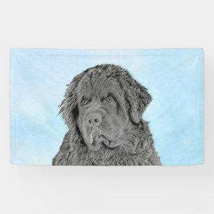 Lona Pintura de Newfoundland - Cute original Dog Art