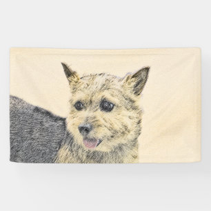Lona Pintura de Norwich Terrier - Arte de Perro Origina