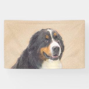 Lona Pintura de perro de montaña de Bernese - Arte de