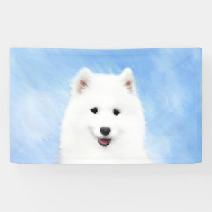 Lona Pintura de pimienta de Samoyed - Arte Perro Origin