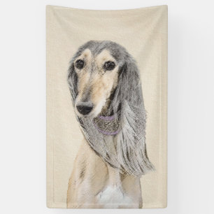 Lona Pintura de Saluki (Bayo) - Arte de Perro Original