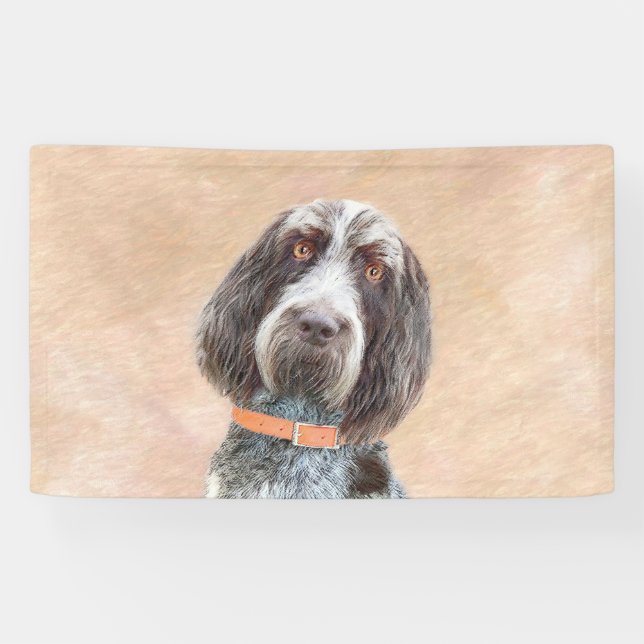 Lona Pintura de Spinone Italiano - Arte de Perro Origin (Horizontal)