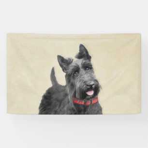 Lona Pintura de Terrier Escocés - Arte de Perro Origina