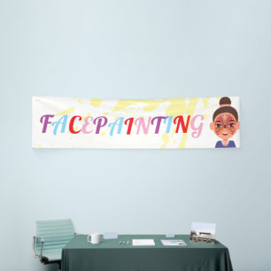 Lona Pintura Facial Artista de Maquillaje Artístico Neg