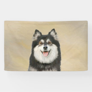 Lona Pintura finlandesa de Lapphund - Arte de Perro ori