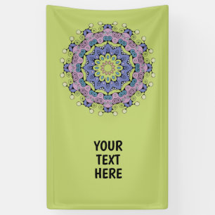 Lona Pintura manual de Mandala Clock Face 2