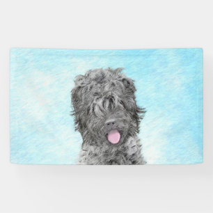 Lona Pintura negra del territorio ruso - Perro original
