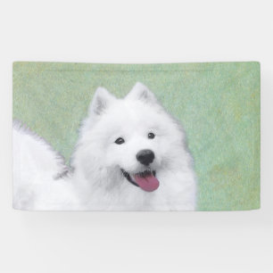Lona Pintura Samoyed - Arte Perro Original Cuto