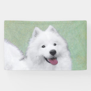 Lona Pintura Samoyed - Arte Perro Original Cuto