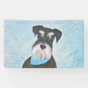 Lona Pintura Schnauzer (en miniatura) - Perro original