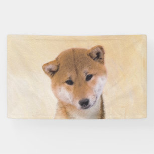 Lona Pintura Shiba Inu (roja) - Arte Perro Original
