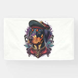 Lona Pirata de perro de Dobermann