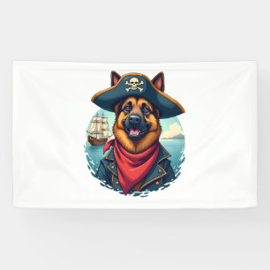 Lona Pirata de perro pastor alemán