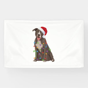 Lona Pittie Navidades Pitbull alumbran al amante del pe