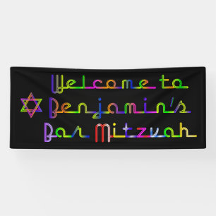 Lona PixDezines Letreros de Neon para Bar Mitzvah de 1.