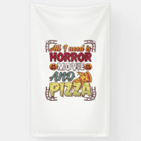 Pizza de Película de Terror Halloween Calabaza Crá