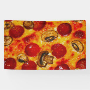 Lona Pizza de pepperoni y champiñones