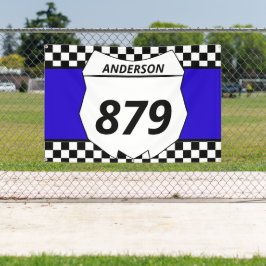 Lona Placa número de motocicleta sucia Personalizado Mo