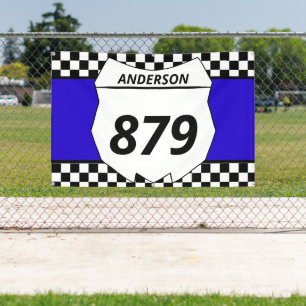 Lona Placa número de motocicleta sucia Personalizado Mo