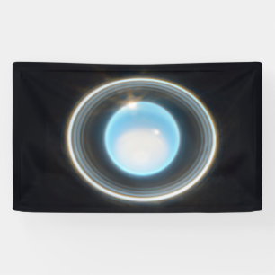 Lona Planeta Urano con Rings JWST Image