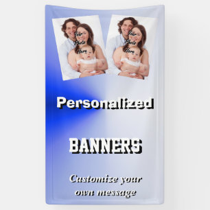 Lona Plantilla azul claro de la foto