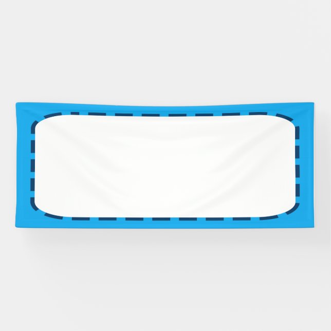 Lona Plantilla de Banner DIY de 2,5' x 6' Añadir IMAGEN (Horizontal)