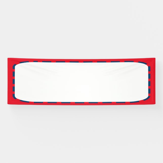 Lona Plantilla de Banner DIY de 2,5' x 8' Añadir IMAGEN (Horizontal)