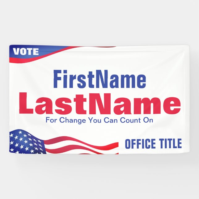 Lona Plantilla de campaña de personalizado (Horizontal)