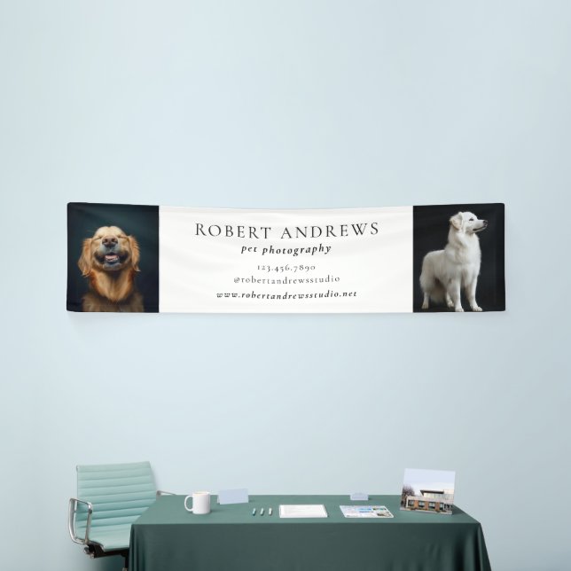 Lona Plantilla de fotografía de perro de mascota (Feria)
