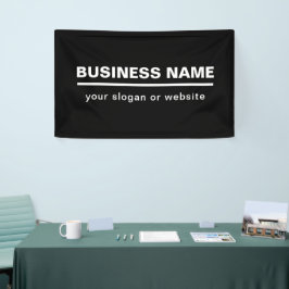 Lona Plantilla de nombre de negocio moderno en negrita