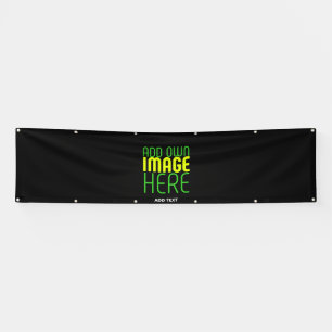 LONA PLANTILLA DE TEXTO DE IMAGEN NEGRA SENCILLA EDITAB