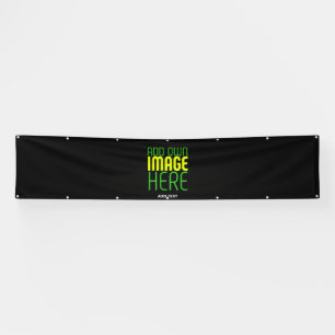 LONA PLANTILLA DE TEXTO DE IMAGEN NEGRA SENCILLA EDITAB
