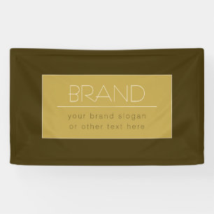 Lona Plantilla de texto editable con estilo   Dorado vi