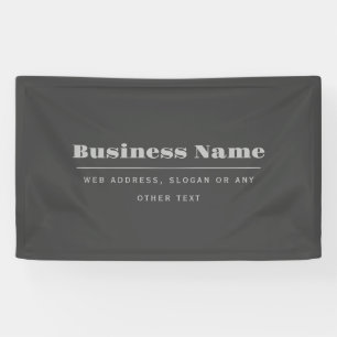Lona Plantilla de texto retro-moderno editable   Gris o