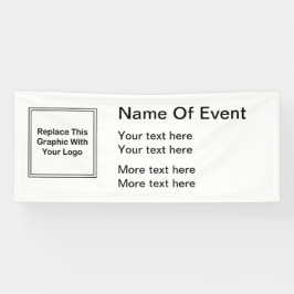 Lona Plantilla del logotipo del acontecimiento del