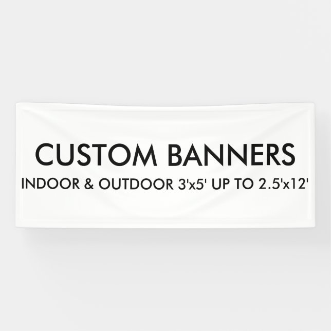Lona Plantilla en blanco de banner personalizada de 6'x (Horizontal)
