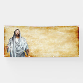 Lona Plantilla en blanco de la iglesia de Jesús y del