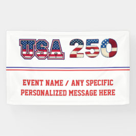 Lona Plantilla Patriótica USA 250