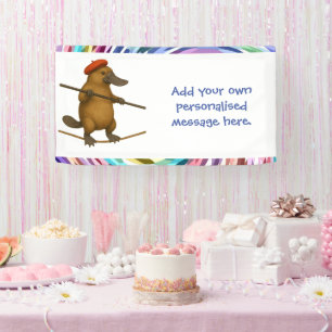 Lona Plato ornitorrinco equilibrista