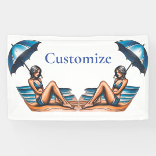 Lona Playa de Chica bikini Napping Thunder_Cove