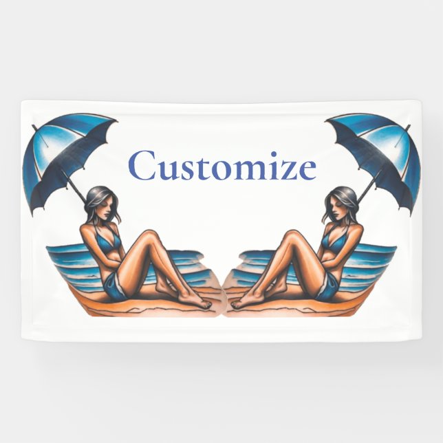 Lona Playa de Chica bikini Napping Thunder_Cove (Horizontal)