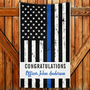 Lona Police Graduation Party Thin Blue Line