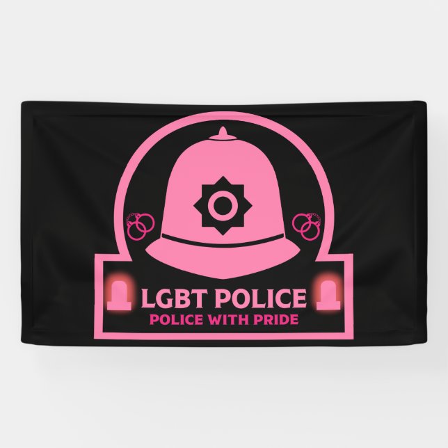 Lona Policía del Orgullo Gay LGBT+ (Horizontal)