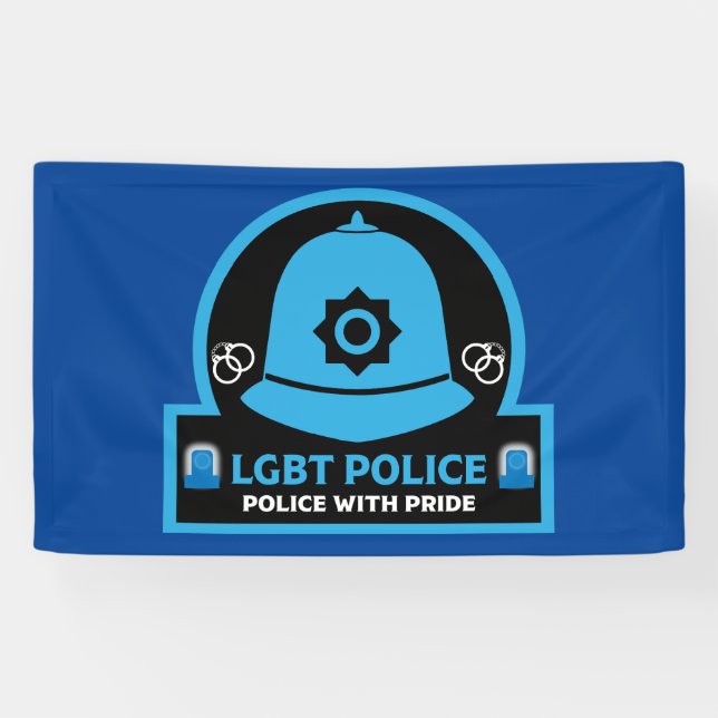 Lona Policía del Orgullo Gay LGBT+ (Horizontal)