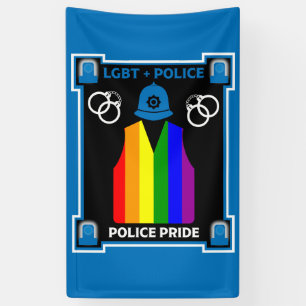 Lona Policía del Orgullo Gay LGBT+