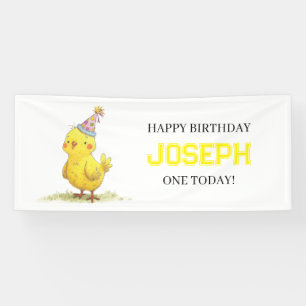 Lona Pollo de cumpleaños de la pequeña granja de pollo