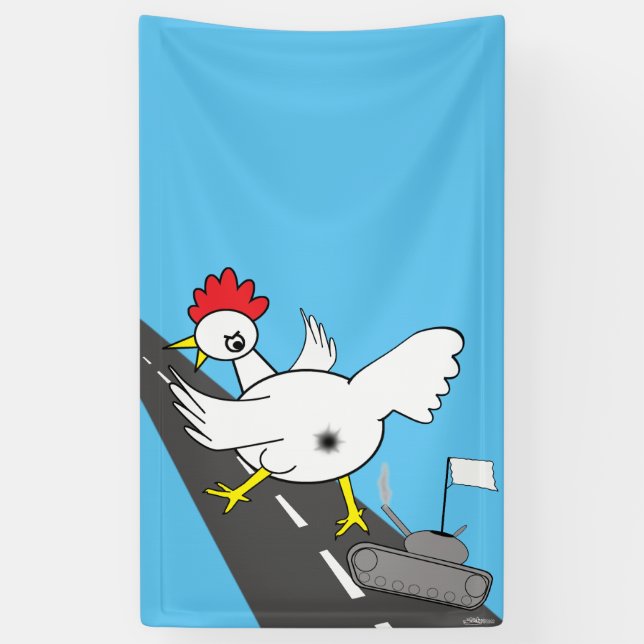Lona ¡Pollo gigante! (Vertical)