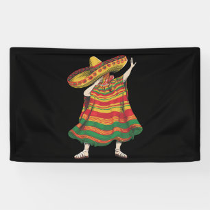 Lona Poncho Mexicano Haciendo Dabbing Fiesta Cinco De M
