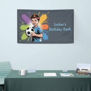 Lona Pop Art Boys Soccer Birthday Bash Favor